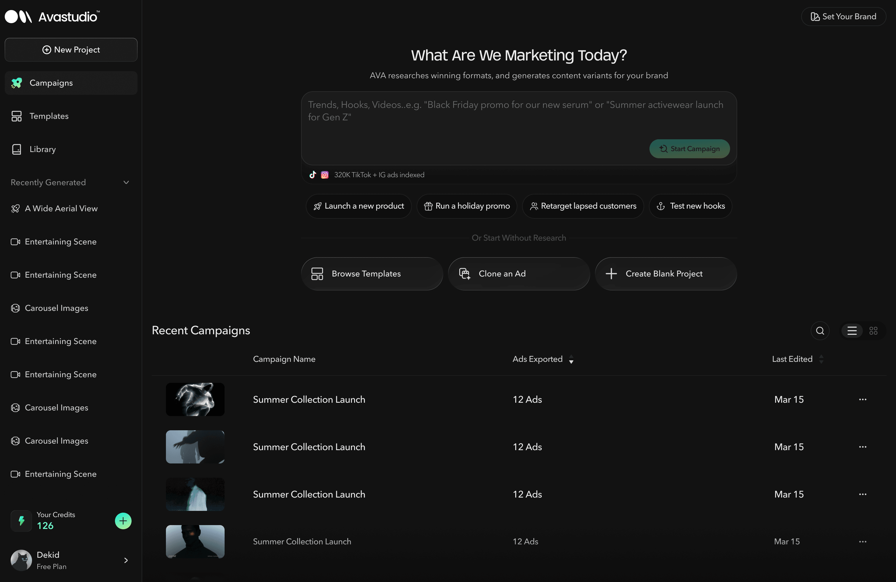 V3 campaign-driven homepage