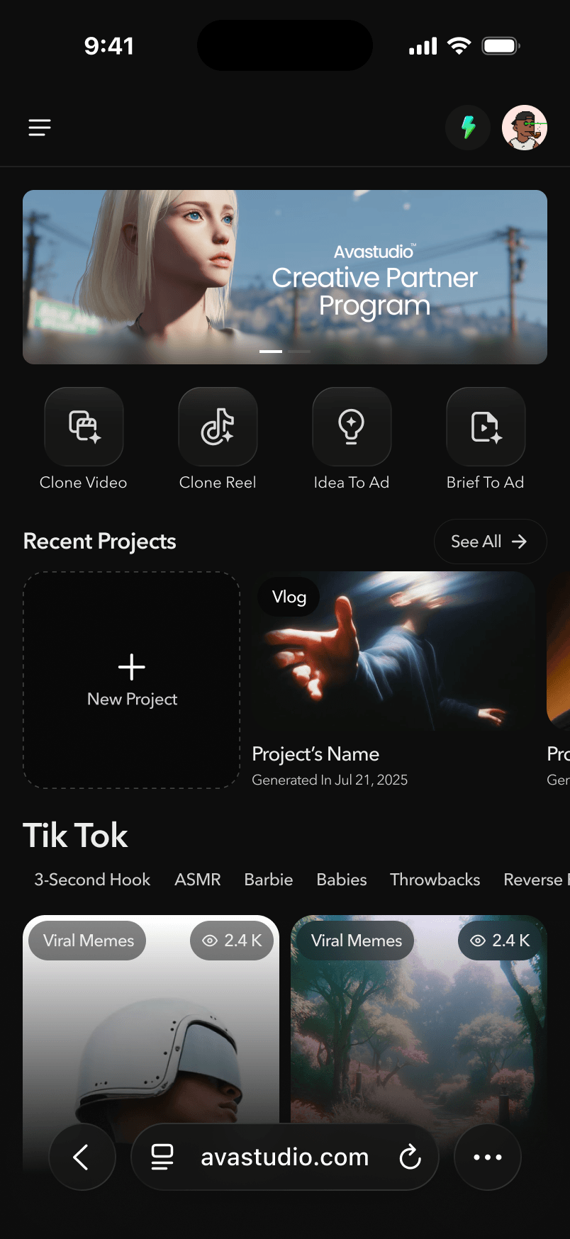 V2 — Mobile Version screen 2