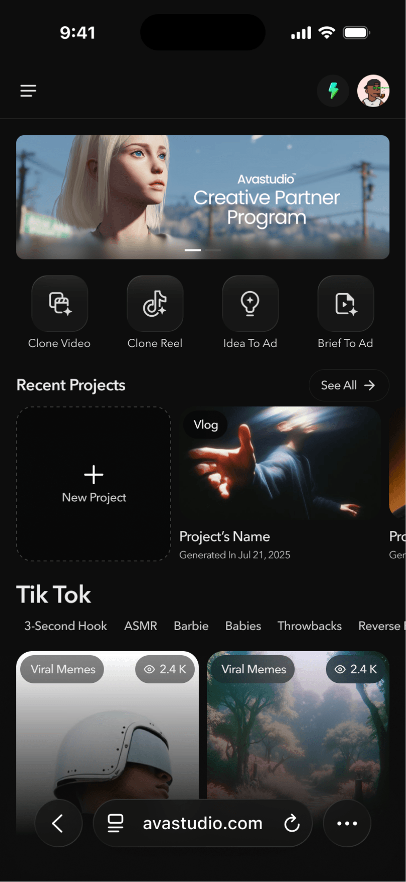 V3 — Mobile Version screen 2