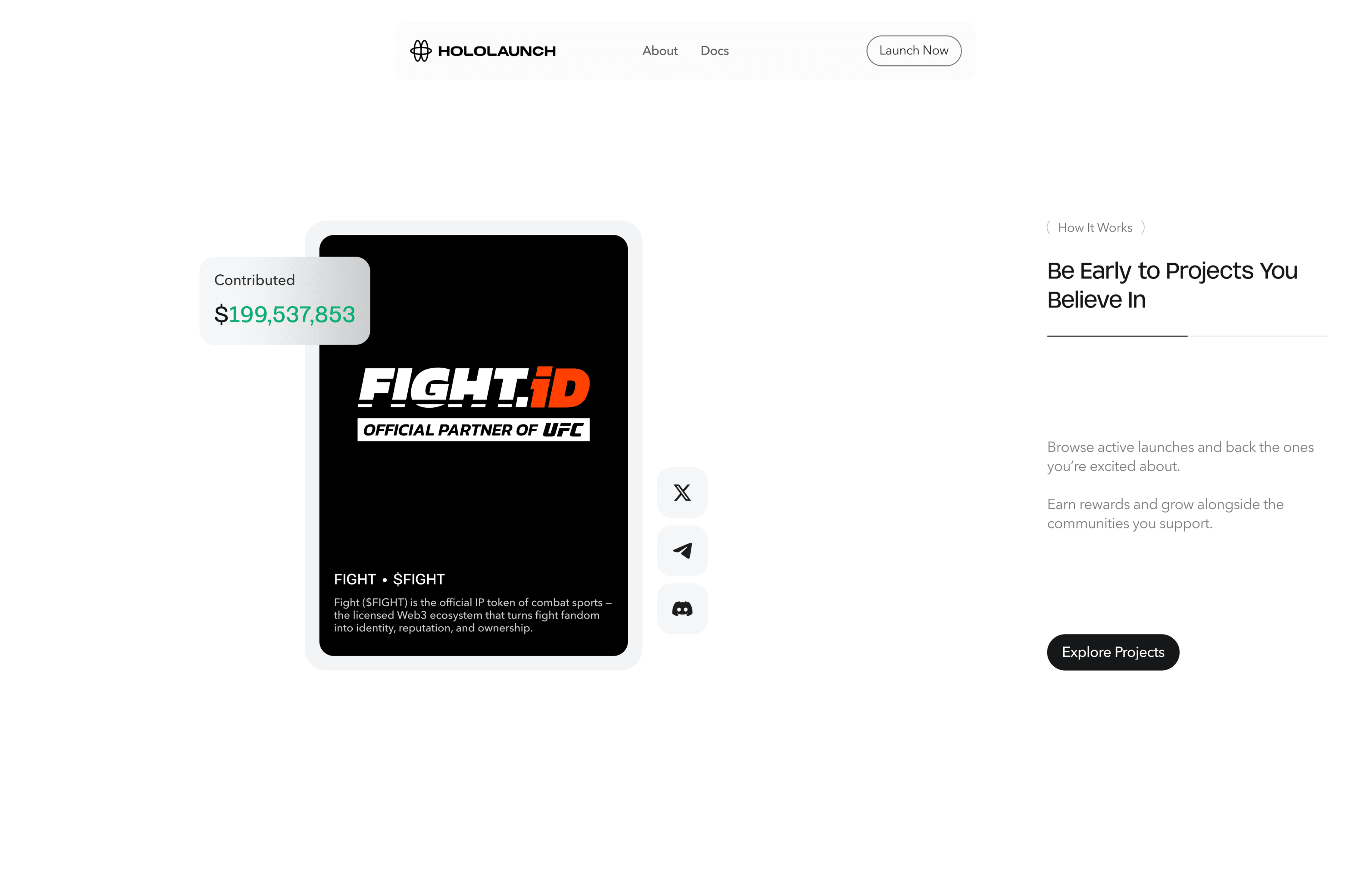 Landing page section