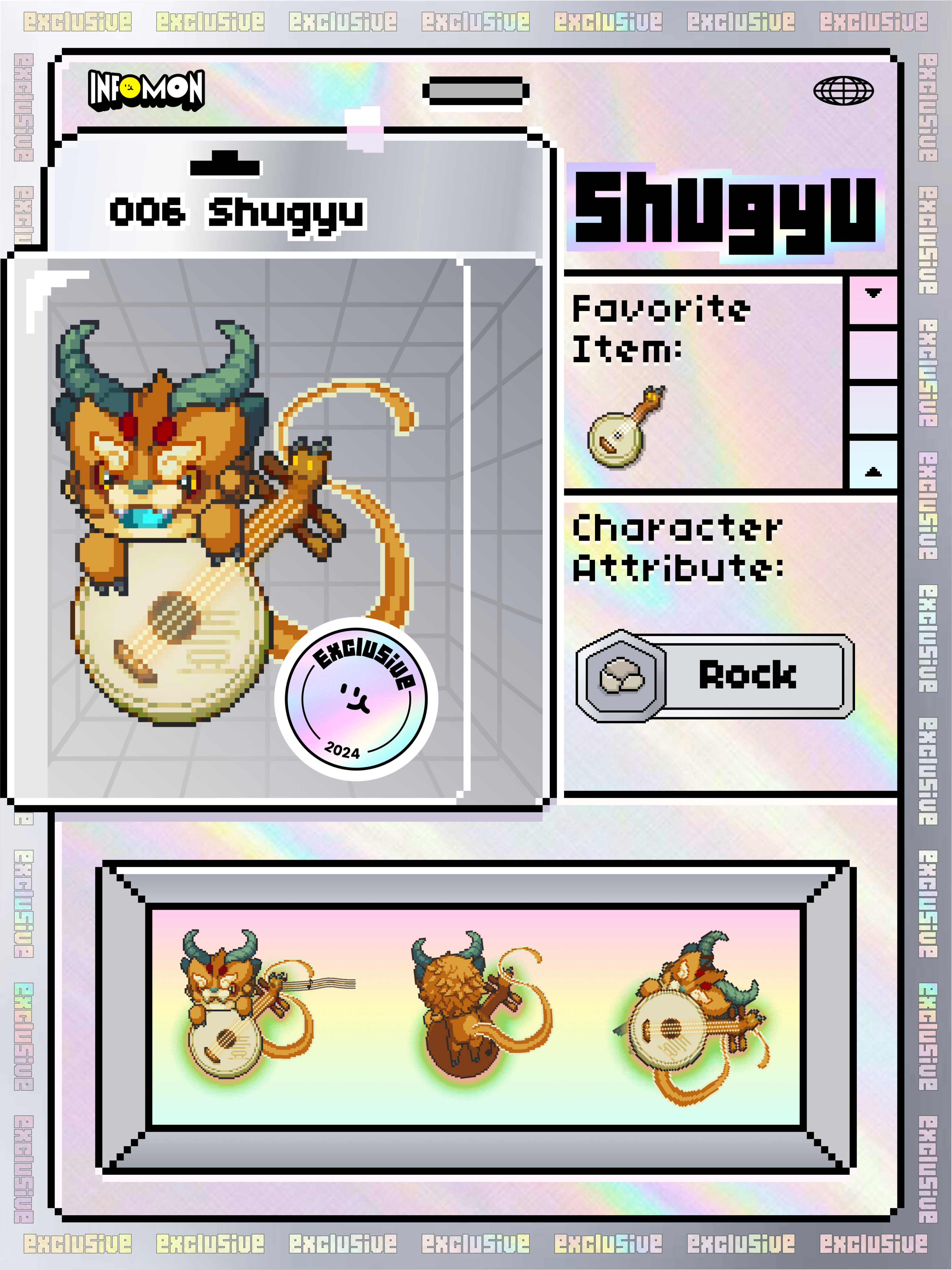 Infomon collectible character card 2