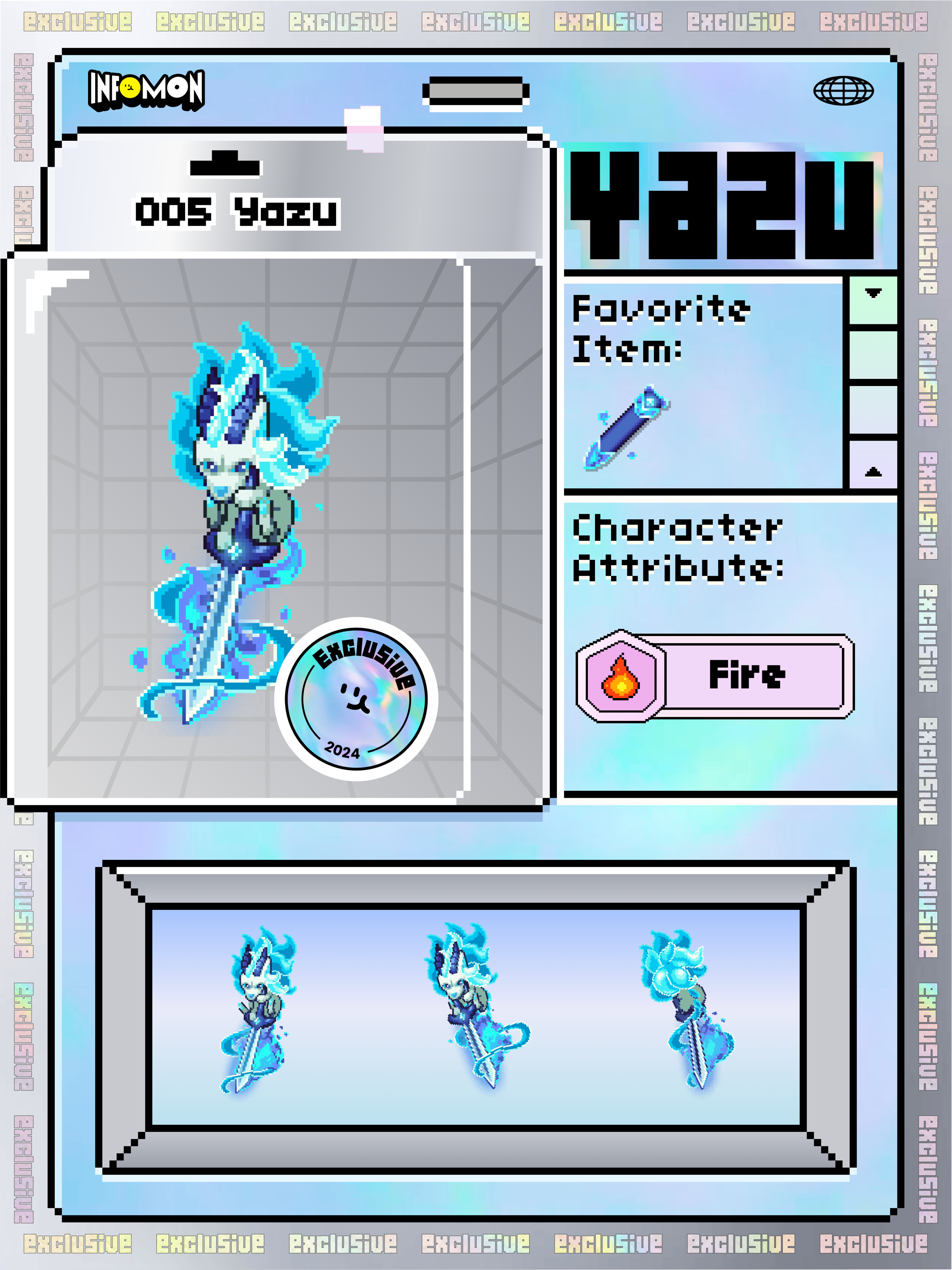 Infomon collectible character card 3