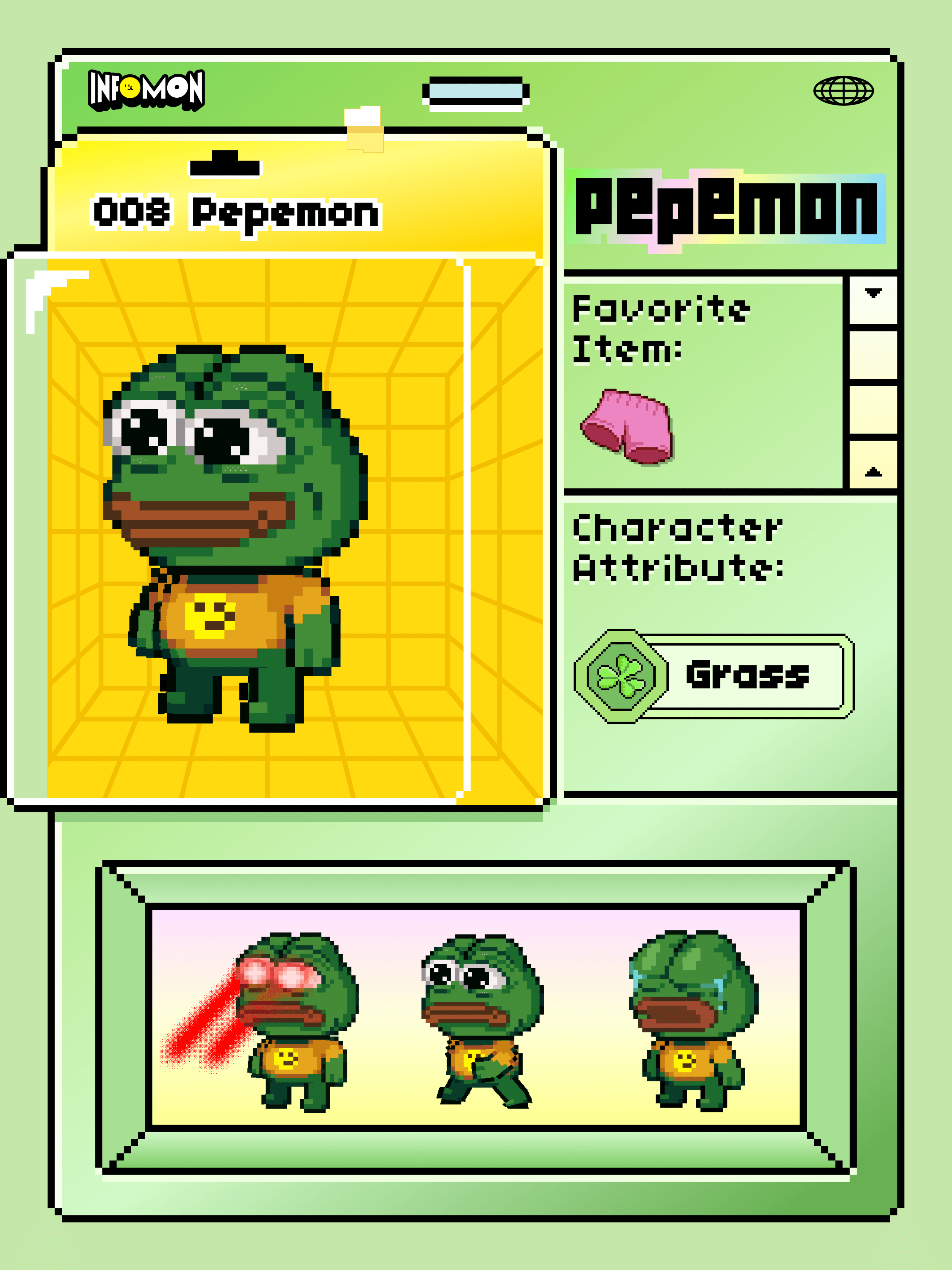 Infomon collectible character card 4