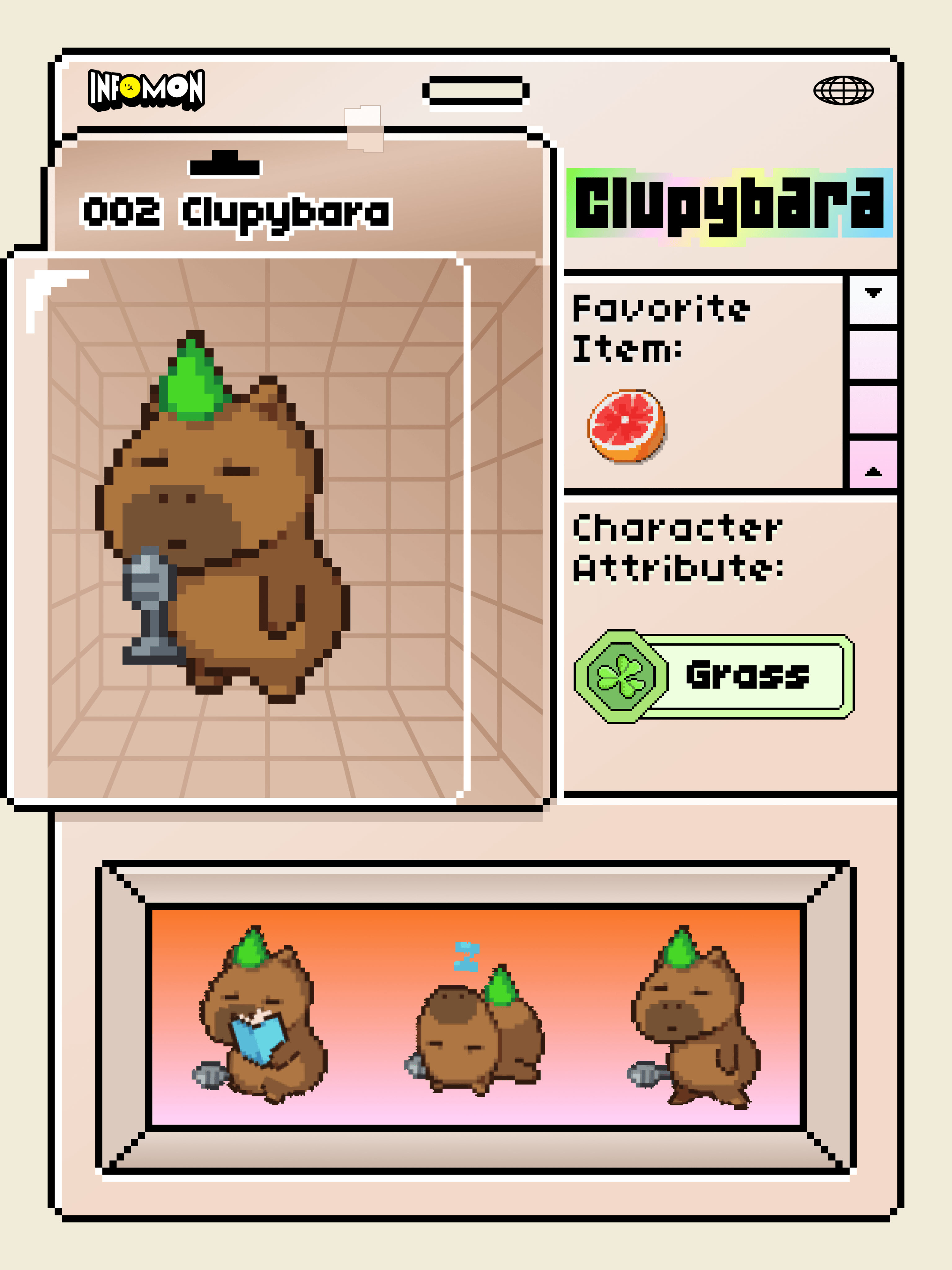 Infomon collectible character card 5
