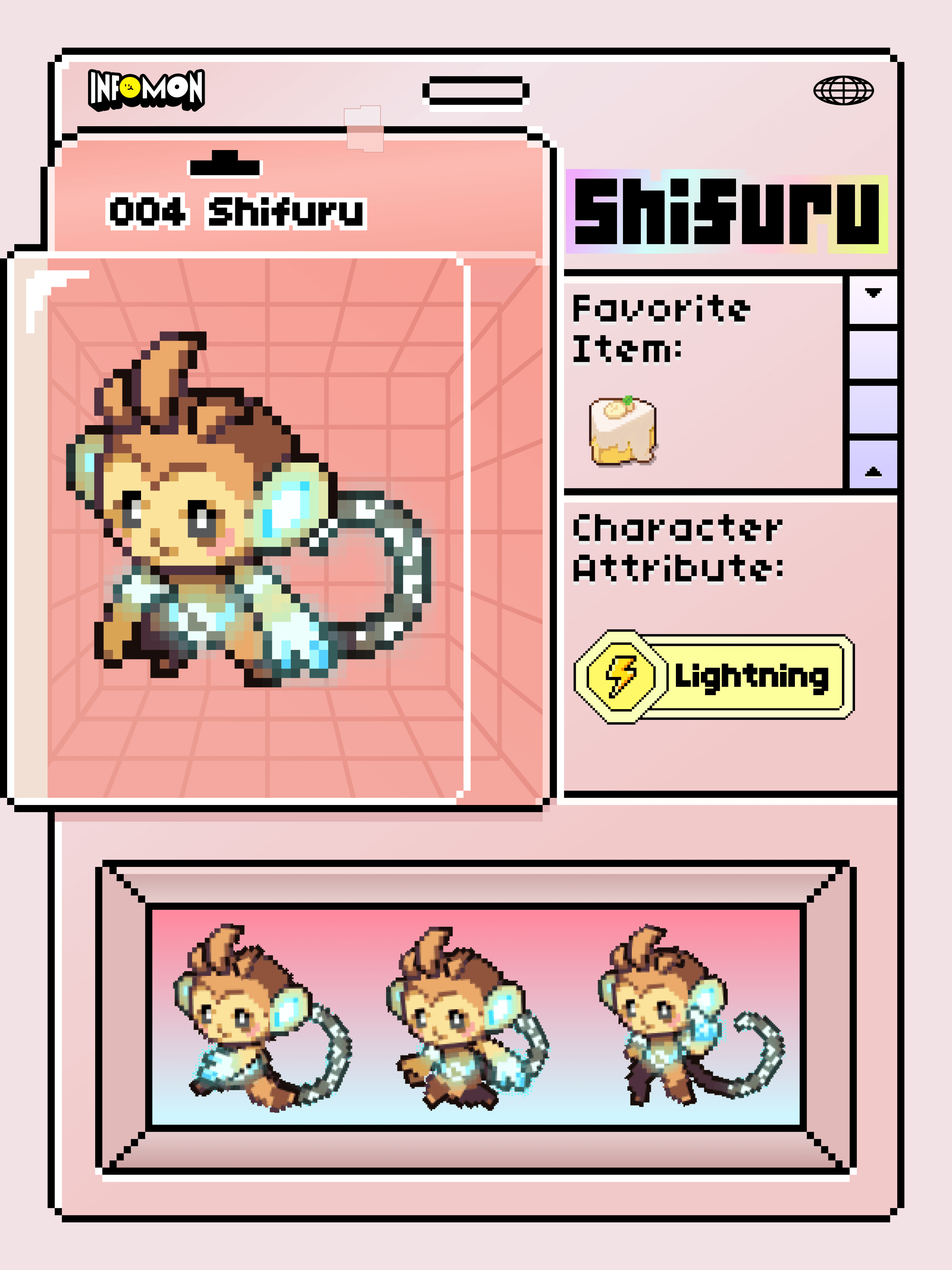 Infomon collectible character card 6