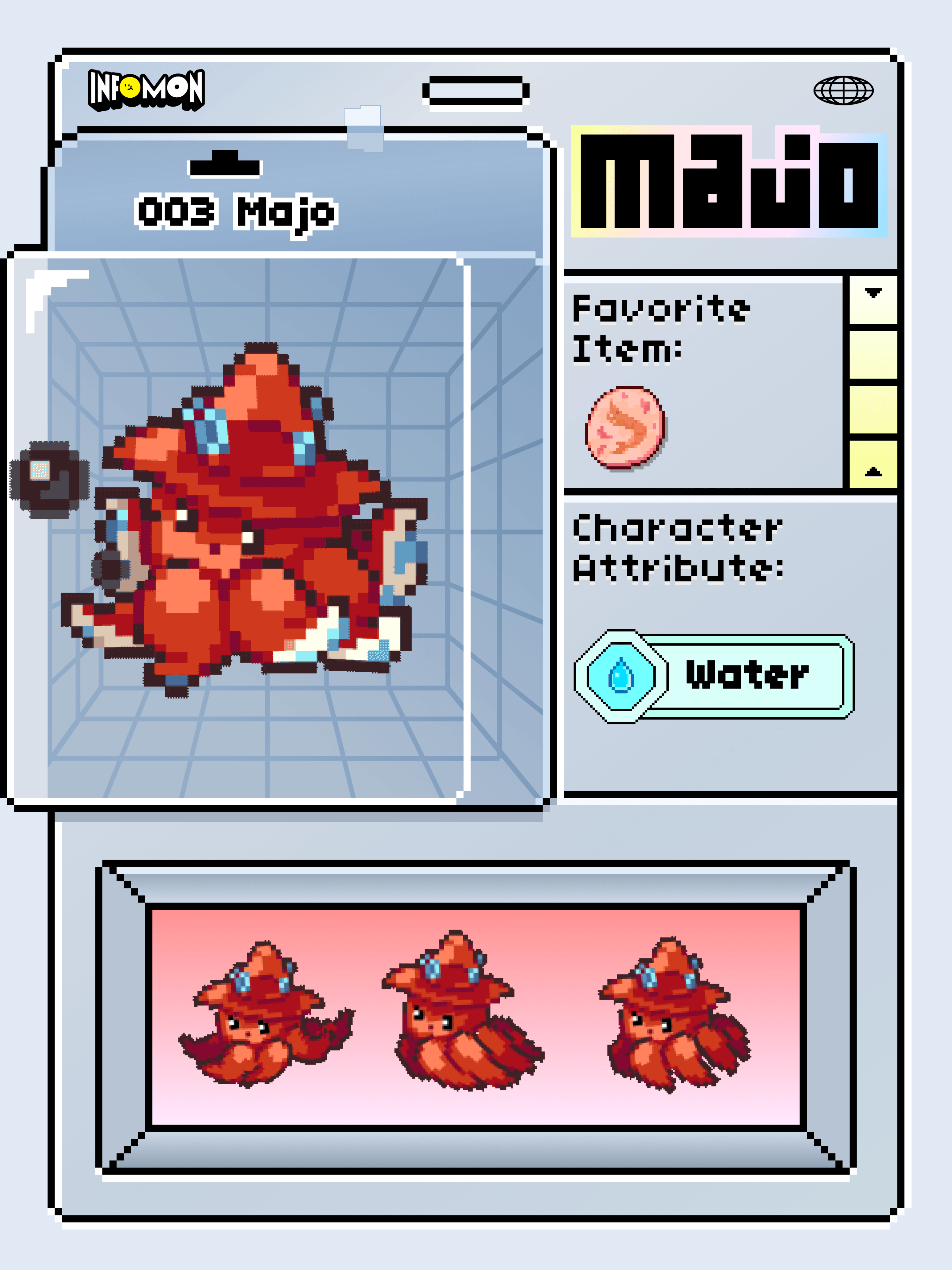 Infomon collectible character card 8