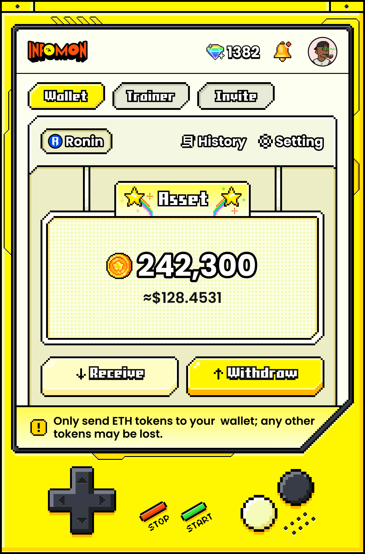 Infomon Game Boy browser extension screen 6