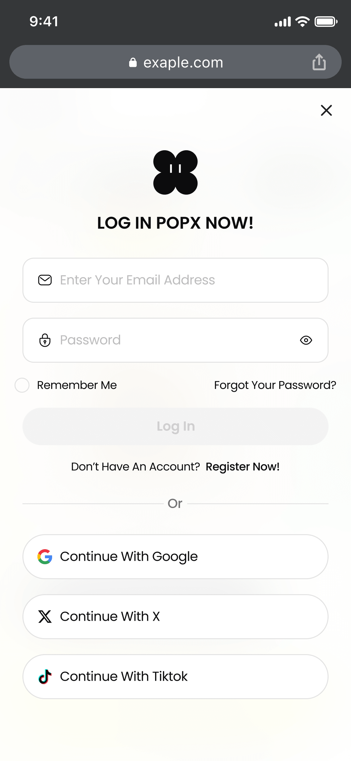 Mobile — login