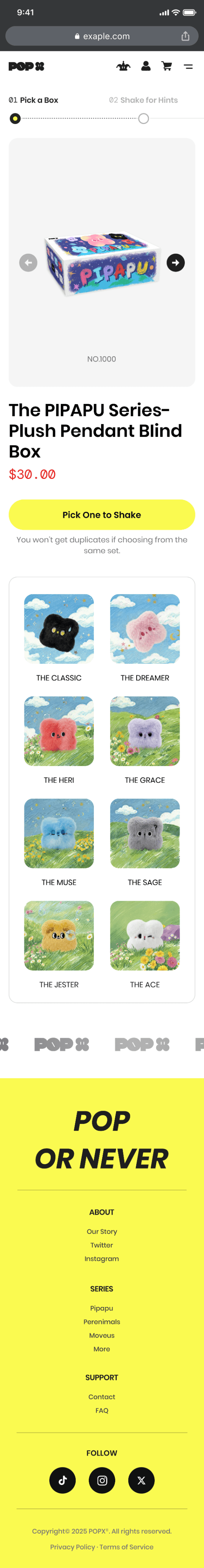 Mobile — Pick a Box