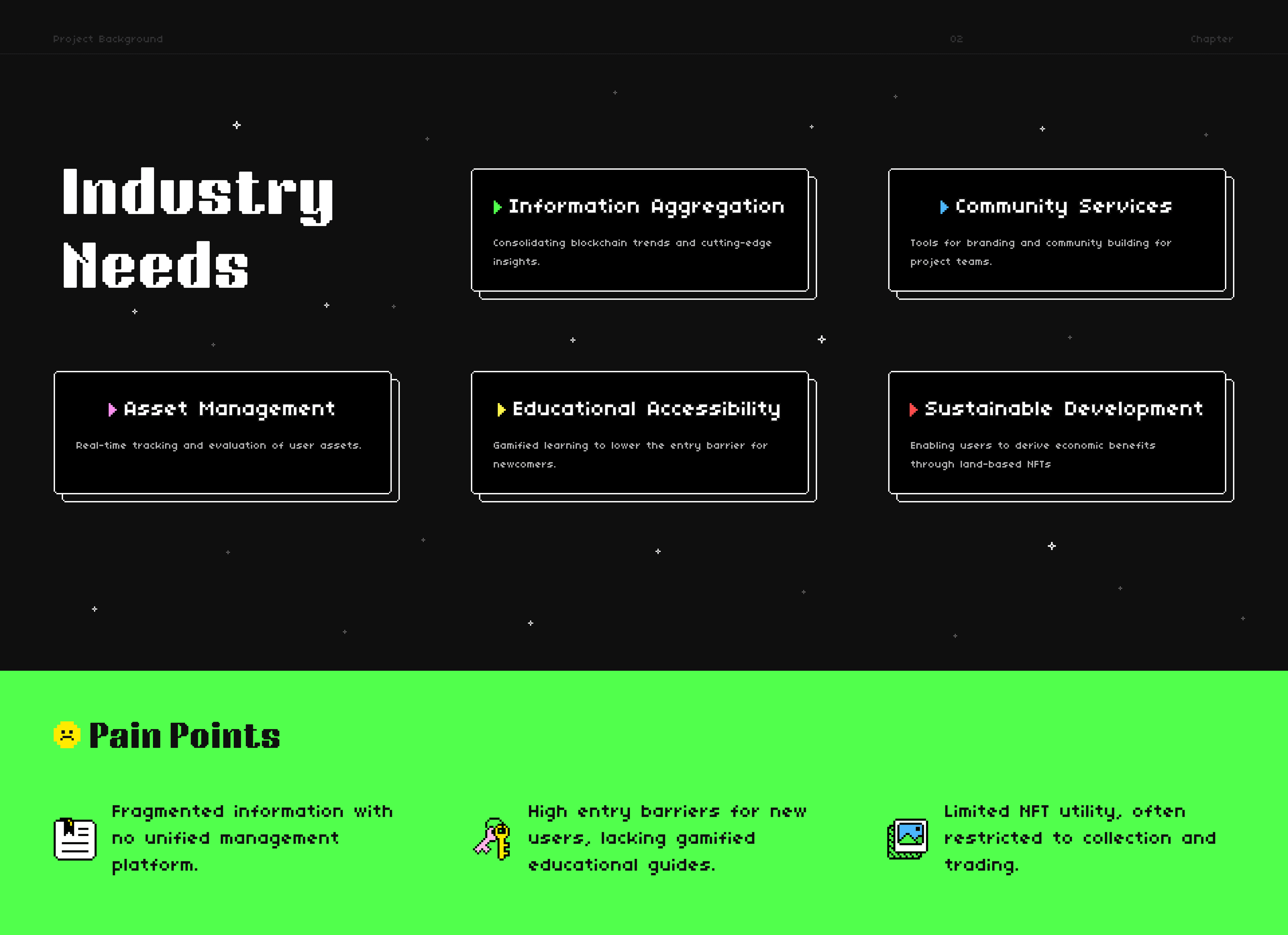 W2W3 industry needs and pain points