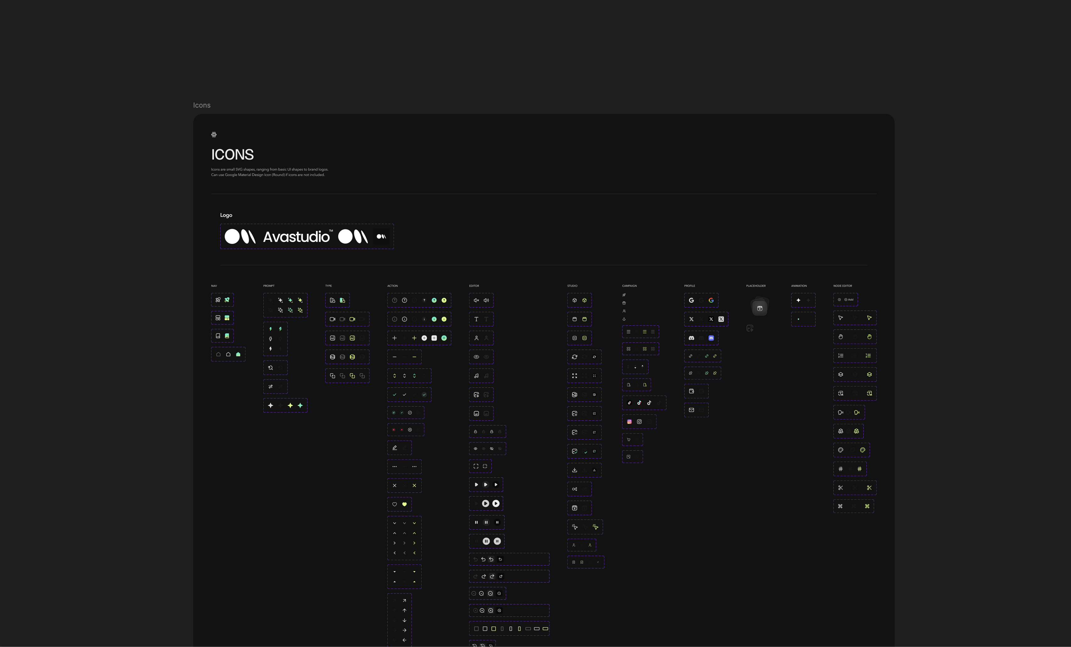 Component library and tokens