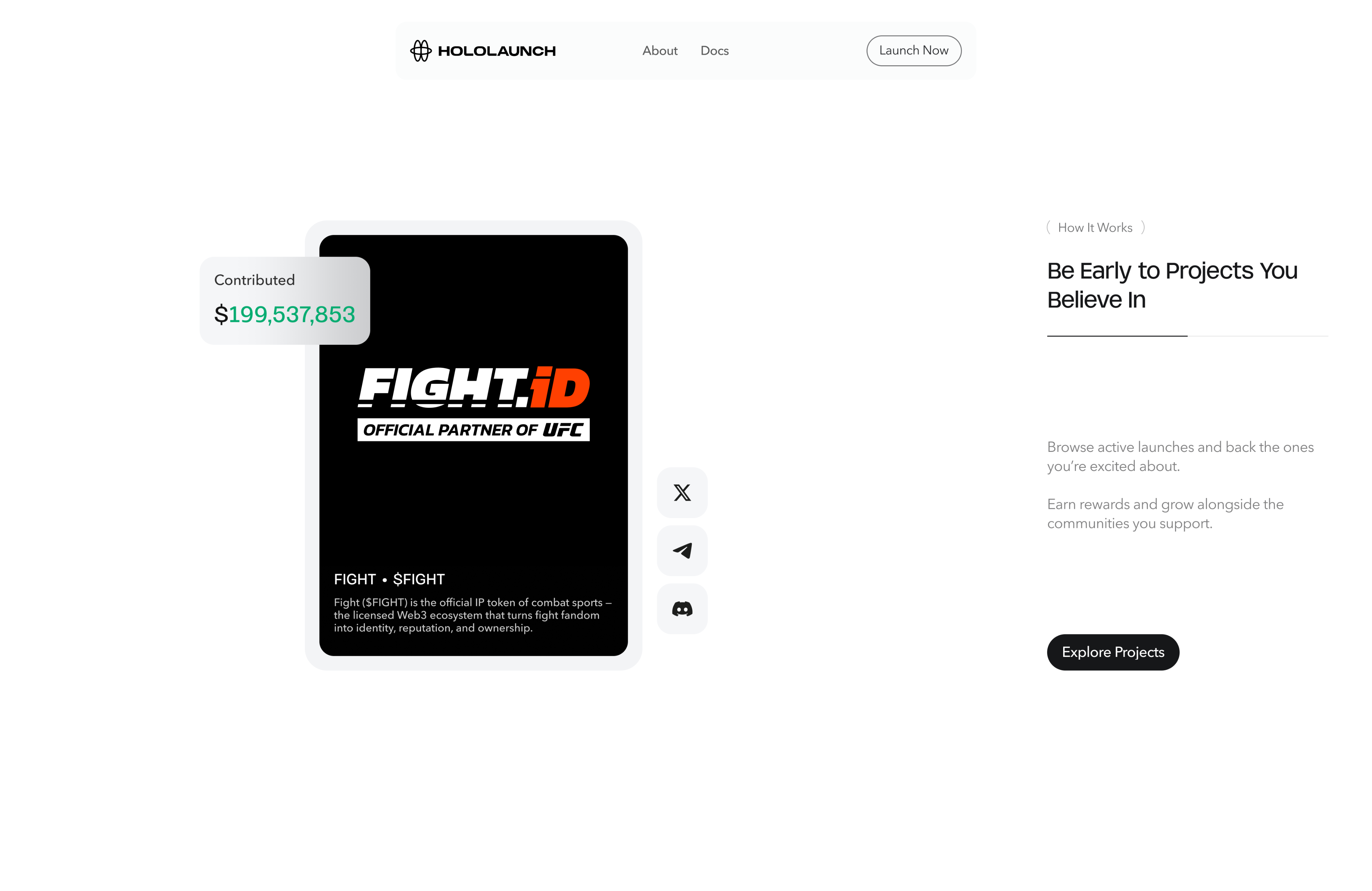 Landing page section