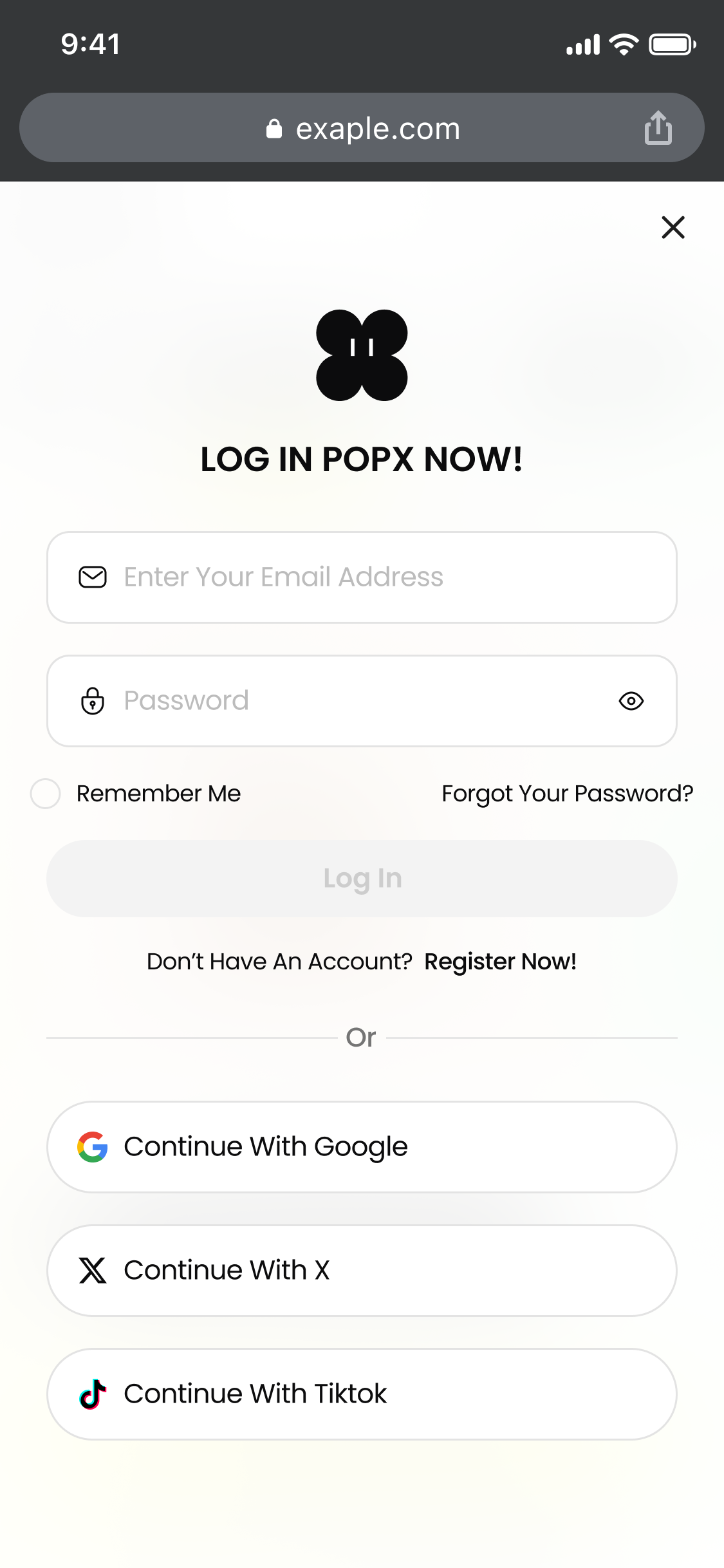 Mobile — login